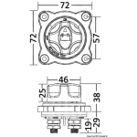 Staccabatteria da semi-incasso ON-OFF-OUT - immagine 2