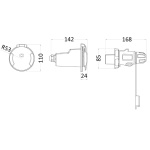 Presa elettrica Cruiser 32 A base e coperchio inox - immagine 2