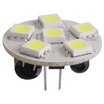 Lampadina 6 LED G4 Ø 24 mm attacco posteriore