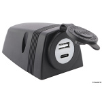 Presa USB-A + USB-C con carenatura