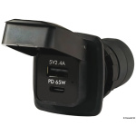 Presa stagna USB-A + USB+C PD 65W