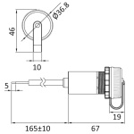 Presa stagna USB-A + USB+C con cappuccio - immagine 2