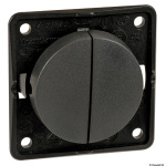 Pulsante doppio nero antracite - immagine 2