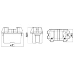 Cassetta batteria power center DELUXE con dual USB - immagine 2