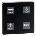 Pannello elettrico touch 4 interr. High power