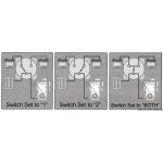 Interruttore/deviatore per batterie 550A OFF-1-BOTH-2 - immagine 2