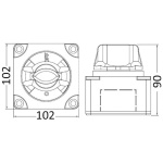 Interruttore/deviatore per batterie 550A ON-OFF - immagine 2