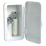 Box doccia con miscelatore tubo PVC 4 m a parete