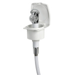 Doccetta New Edge bianca tubo PVC 2,5 m