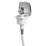 Doccetta New Edge Inox tubo PVC 2,5 m