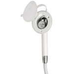 Doccia a pulsante bianca tubo PVC 2,5 m a parete - immagine 2