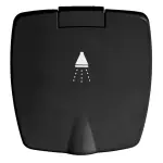 Doccetta Boris nera tubo PVC 2,5 m - immagine 6
