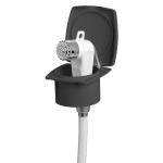 Doccetta Boris nera tubo PVC 2,5 m