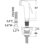 Doccetta Utility tubo PVC 4 m - immagine 2
