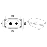 Box doccia New Edge bianca tubo PVC 4 m (Bulk 10 pz) - immagine 2