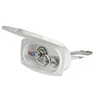 Box doccia New Edge bianca tubo PVC 2,5 m uscita posteriore