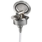 Box Elissa inox con doccia Tiger tubo PVC 2,5 m