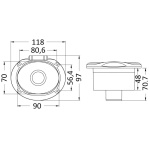 Box Elissa inox con doccia tubo nylon 4 m - immagine 2