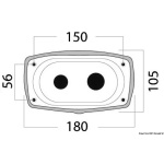 Box e coperchio New Edge XL foro posteriore