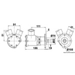 Pompa raffreddamento Nauco 242437 - immagine 2
