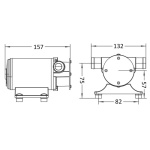 Pompa di sentina self-priming Europump resina termoindurente 12 V - immagine 2