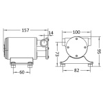 Pompa di sentina self-priming Europump ottone 24 V - immagine 2