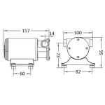 Pompa di sentina self-priming Europump ottone 24 V - immagine 2