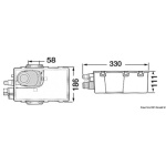 Pozzetto acque grigie pompa 24 V