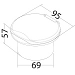 Presa acqua lavaggio ponte Classic Evo cromato - immagine 2