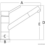 Miscelatore Diana ottone cromato - immagine 2