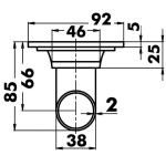 Scarico pozzetto inox ovale - immagine 2