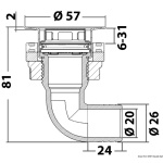 scarico inox con filtro 90° - immagine 2