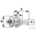 Mini scarico inox a filo 1/4" - immagine 2