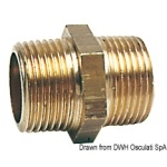 Nipple ottone doppio 4"