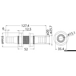 Passaparatia 19/20 mm in nylon bianco - immagine 2