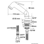 Doccetta 3/8" 1,5 m - immagine 2
