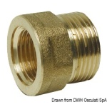 Manicotto ottone maschio/femmina 1"1/4 x 1" 1/2