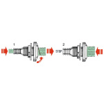 Scarico 1" 1/2 valvola non ritorno e portagomma - immagine 2