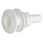 Scarico a mare plastica bianca 1"