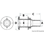 Scarico a mare nylon nero 1/2" - immagine 2