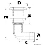 Scarico a mare 90° 1" 1/2 - immagine 2