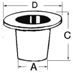 Scarico a mare plastica 3/4"
