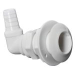 Scarico mare plastica 90°  1" x 25 mm