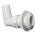 Scarico mare plastica 90° 1" x 19 mm