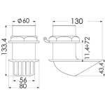 Presa a mare inox H.P. 2" - immagine 2