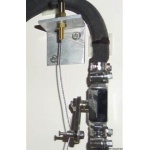 Staffa inox per comando flessibile a distanza