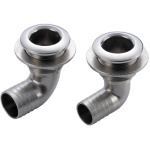 Scarico a mare a gomito 1" 1/2 x 51 mm