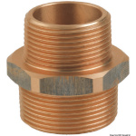 Niples doppio ridotto in bronzo M-M 1" x 3/4"