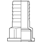 Portagomma femmina in bronzo 1" x 25 - immagine 3