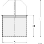Cestello in inox 316 per filtro Mediterraneo G 3/8"- G 1/2" - immagine 2
